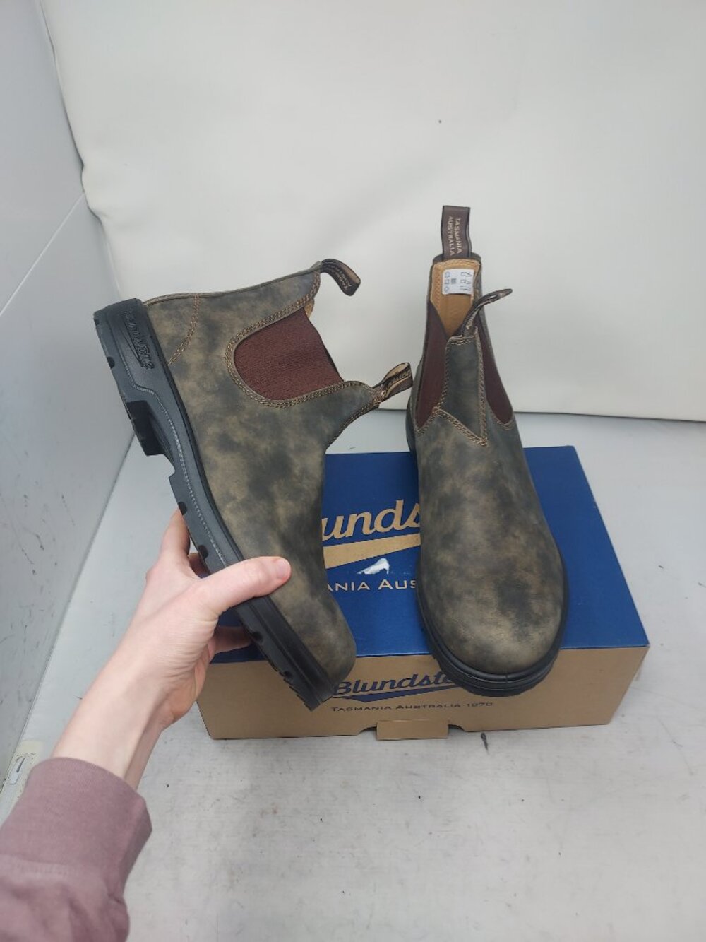 Blundstone MENS Chelsea Rustic Brown Boot